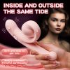 FemaleToys Snail Shape Design The Length Of The Body Can Be Adjusted At Will 10 Frequency Vibrations Internal And External Double-layer Vibration Impact Ergonomic Design G-spot Vibrator Liquid Silicone Material - Image 3