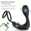 Prostate Massager Anal Vibrator,Anal Sex Toys with Cock Ring,Vibrating Anal Plugs for Men,12Vibrating Modes,Male Prostate Stimulor Toys Suitable for Men Women and Couples - Image 7