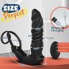Thrusting Anal Vibrator App And Remote Controlled Realistic Dildo Male Prostate Massager Vibrating Anal Plug With Cock Ring Adult Anal Sex Toys For Gay Men Couples - Image 4