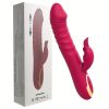 Powerful Thrusting Rabbit Vibrator, Silicone G Spot Clitoral Vibrator Rechargeable Battery Realistic Dildo Vibrator With 10 Thrusting & 10 Vibrating Modes, Rose Sex Toys For Women - Image 3