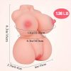 Adult Small Male Masturbator, Mini Simulated Blowjob Doll, With 3D Realistic Vaginal Design, TPE Material, Portable, Washable, Brown - Image 4