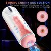 [1pc Automatic Sucking Masturbator] 1pc Male Masturbator Cup, Automatic Male Masturbator, 7 Frequency Sucking Vibrating Telescopic Masturbator, Male Home Oral Sex Toys, Male Adult Sex Toys, Mens Masturbation Toys, Sex Toy Or Men, Pocket Pussy - Image 3