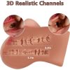 1pc Realistic Silicone Pocket Pussy Stroker, Mini Male Sex Toy with Anal, Portable Adult Pleasure Device, No Battery Needed, 3LB - Image 2
