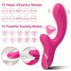 Rabbit Sucking Vibrator for Clitoral G Spot Stimulation, Adult Sex Toys for Women Couple, Vibrating Finger Massager with 10 Suction and 10 Vibration Modes - Image 10