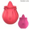 1pc Rose Tongue Licking Vibrator G Spot Nipple Clit Stimulation Tongue Licking Vibrator Oral Tongue Simulation Massager Adult Toys, 10 Tongue Licking Vibration Mode Portable Sex Toys Anal Sucking Stimulation Prostate Vibrator Sex Toys - Image 7