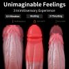 1pc 9.45 Inch Realistic Thrusting Dildo Vibrator Female Sex Toys, Liquid Silicone Anal Dildos For Vagina Nipple Stimulation With 3 Thrusting & 10 Vibrating & Heating Modes, Lifelike Penis G Spot Vibrator Adult Sex Toy For Men Women Couples - Image 2