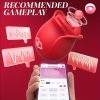 [App Control Rose Vibrator] App Control Rose Sucking Vibrator - 1pc Sexy Toy Clitoral Nipple Stimulator, G-spot Vibrator Rose Sucker, Personal Massager For Women Female Couples Adult Toy, Skin Friendly, Good Gift - Image 11