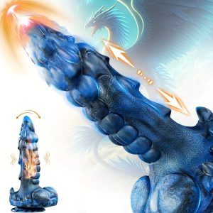 Big Thrusting Dildo Sex Toys Vibrator, 5 IN1 Fantasy Monster Dildo with 8 Thrusting & Vibrations, 9.5" Huge Thick Dildos Anal Toys with Heating, Suction Cup Realistic Dildo Adult Toys for Women Men