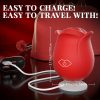 [App Control Rose Vibrator] App Control Rose Sucking Vibrator - 1pc Sexy Toy Clitoral Nipple Stimulator, G-spot Vibrator Rose Sucker, Personal Massager For Women Female Couples Adult Toy, Skin Friendly, Good Gift - Image 6