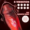 Dildo - Vibrating Monster Dildo Adult Sex Toys, Huge Thick Realistic Dildo Massager With 8 Vibration, Liquid Silicone Anal G-spot Stimulator With Suction Cup Fake Penis Sex Toy For Women And Couples - Image 3