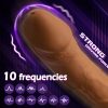 Ultra-Quiet USB Rechargeable Silicone Dildo Vibrator for Women - Realistic Penis Design with 10 Frequency Vibration & 360° Rotation, Clitoral Stimulation Adult Toy - Image 7