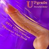 1pc Powerful Push In Vibrating Dildo Sex Toy - Surreal Soft Silicone Female Sex Toys, Powerful Sex Machine Female Toys, 10 Thrust Vibration Patterns And Heating, Low Decibel Dildo, G-Spot Stimulation Adult Toys for Women Men - Image 4
