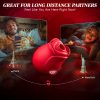 [App Control Rose Vibrator] App Control Rose Sucking Vibrator - 1pc Sexy Toy Clitoral Nipple Stimulator, G-spot Vibrator Rose Sucker, Personal Massager For Women Female Couples Adult Toy, Skin Friendly, Good Gift - Image 12