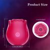 Dildo - Rose Dildo Vibrator - Upgraded Adult Toys with 10 Sucking & Vibrating Modes for Women Clitoral Nipple, Rose Sucker Sex Toy Clitorial G Spot Vibrators for Woman Couples Adult Sex Game - Image 10