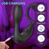 Prostate Massager Anal Vibrator,Anal Sex Toys with Cock Ring,Vibrating Anal Plugs for Men,12Vibrating Modes,Male Prostate Stimulor Toys Suitable for Men Women and Couples - Image 4