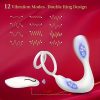 Prostate Massager Anal Vibrator,Anal Sex Toys with Cock Ring,Vibrating Anal Plugs for Men,12Vibrating Modes,Male Prostate Stimulor Toys Suitable for Men Women and Couples - Image 9