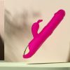 Thrusting Rabbit Vibrator Anal Butt Plug Dildo, G Spot Clitoral Vibrators Rechargeable Realistic Silicone Dildo with 3 Telescopic & 10 Vibrating Modes, Clit Nipples Massager Anus Vagina G-Spot Stimulator, Rose Red Adult Sex Toys for Women Men Couples - Image 12