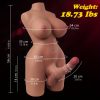 Goyha 19.18lb Shemale Sex Doll Torso Realistic Dildo Breasts and Anal Lifelike Transsexual Love Dolls Hugh Penis Silicone Breast Anal Testicles Unisex Masturbator for Men Women Gay Couple Adult Sex Toys Male Masturbation - Image 4