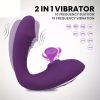 Clitoral Sucking Vibrator for Clit G Spot Stimulation, Vibrating Anal Butt Plug G-Spot Dildo Massager Adult Sex Toys with 10 Suction & 10 Vibrations Patterns for Women and Couples, Anal Nipples Vagina G Spot Stimulator for Men Women Pleasure Games - Image 2