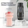 1pc Fitvan Telescopic Silicone Masturbator for Men, 8-Speed Vagina Simulation, Rechargeable Lithium Battery, Sensual Textured Design, Odorless TPE Material, Portable Pocket Size Adult Sex Toy - Image 4