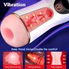Complete male masturbation cup, Men's hands-free electric masturbator, male sex toys, pocket vaginal penis exerciser, simulated texture channel, heated vibration, free your hands to release passion - Image 6