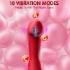 3 In 1 Simulated Mouth Tongue Licking Vibrator G-Spot Nipple Vagina Clitoral Stimulator Rose Sex Toys for Women - Image 5