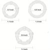 PATTNIUM 12pcs Silicone Cock Ring for Man, Penis Ring Ring Medical Grade Soft Silicone Penis Rings Sex Toy - Image 5