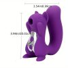 Female Sex Pleasure Devices Purple Powerful Tongue Sucking And Licking G Sucking Toys For Female Couples Panty Stimulation, Squirrel Sucking Toys Rechargeable Adult Toys For Women - Image 4