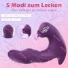 Clitoris G-Spot Vibrator Dildo for Her, 3-in-1 Tongue Licking Sucking Vibrators with 10 Vibration & 5 Flapping Pulsation & 5 Licking Suction Modes, Clitoral Nipples Massager Anal Butt Plug Vagina G Spot Stimulators Adults Sex Toys for Women Couples - Image 5
