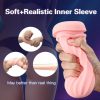 Complete male masturbation cup, Men's hands-free electric masturbator, male sex toys, pocket vaginal penis exerciser, simulated texture channel, heated vibration, free your hands to release passion - Image 7