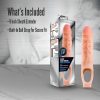 , Performan Ultra Soft X5 Plus 9 Inch Penis Sheath Extend Your Penis 0.534; Thicken Up to 1.534; Realistic Textured Rooster Sleeve Girth Enhanr Sex Toy for Men Beige - Image 10