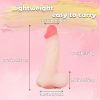 Silicone Soft 2in 1 Design Lifelike Dildo Realistic Vagina Pocket Pussy Masturbator Adult Sex Toys, Unisex Masturbators Dildos Ass Sex Toy with Vivid Penis Sleeve for Male Women Couple - Image 4