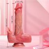 Telescopic Rotating Realistic Dildo Anal Vibrator With Tongue Licking Clitoral Stimulator With Handsfree Base, 5 In 1 G-Spot Vibrator With 5 Thrusting & 10 Vibrating & Heating Modes, Clit Massager Anal Butt Plug Dildo Adult Sex Toys For Women Couples - Image 9