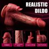 Realistic Thrusting Dildo Vibrator - 10 Modes Rotating Silicone G-Spot Stimulator With Heating, Handsfree Suction Cup, Remote Control Anal And Vaginal Stimulation, Clit Nipples Massager, Perfect Adult Sex Toys And Games For Women And Couples (FLESH) - Image 2
