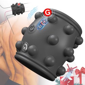 Penis Sleeve Vibrator With Cock Ring - Couples' Adult Toy For Men And Women, Designed For G-Spot Stimulation And Intimacy.