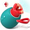 [4 In 1 Sucking Vibrator] 1pc 4 In 1 Sucking Vibrator - Rose Sex Toy With 10 Mouth Kissing Vibrations & 3 Auto/Manual Suction - Adult Toys Clit Sucker For Female, G Spot Vibrators Nipple Sexual Wellness Vibrator Wand - Image 3