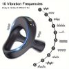 Rooster Ring Vibrator Triangle Rubber Penis Vibrating Cockring Vibrator Sex Toys for Men - Image 5