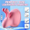 Rabbit Vibrators For Women Nipple Sucker G-Spot Vibrator Massager Sex Toys Soft Silicone Breast Massage With 10 Vibration Mode For Couple Female Rechargeable Adult Pink Nipple Clamp Toy Sextoy - Image 4