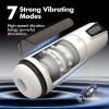 [7 Modes Automatic Penis Vibrator] Male Masturbator Cup Adult Toy - Automatic Hands Free Penis Vibrator Pocket Pussy Stroker With 7 Thrusting & Vibrating Stimulation Modes Sex Toys For Mens Realistic 3D Sleeve Man Pleasure - Image 4