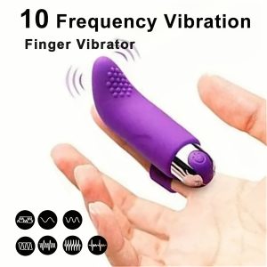 Finger Clitoral Vibrator Sleeve G-spot Massager Nipple Stimulator Sex Toys For Women Couples