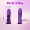 Rechargeable Purple Silicone Finger Vibrator - 500mAh Lithium Battery, Wireless Clitoral & G-Spot Stimulator, Ergonomic Design for Pleasure, Ideal for Women, Vibrator Rechargeable - Image 4