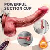 8.66 Inch Realistic Silicone Dildo Vibrator With Remote Control -10 Vibration And Thrust Modes, USB Charging, Suitable For Couples And Single Player Games - Image 5