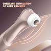 Female Nipple Clitoral Stimulator, 11 Simulated Oral Suction Modes, Massage G-spot Clitoral Nipple Device, Non-contact Clitoral Suction Pressure Wave Technology, Adult Female Sex Toy, (rose Golden) Suitable For Valentine'S Day. - Image 2