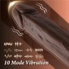 [Retractable Thrust] 4-in-1 Retractable Thrust Dildo | 9 Inch, 10 Retractable Modes And 10 Vibrating Modes | Liquid Silicone | Smart Heated, Swivel, USB Powered, Remote Control | Anal Clitoral G-Spot Stimulation | Female And Couples Toys - Image 3