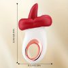 Tongue Clamping Rod Big Mouth Vibration Rod 10 Frequency Tongue Licking Jumping Egg Ring Female Vibrator Jumping Egg 40mm Realistic Tongue Can Penetrate Deep Into The Clitoris - Image 4