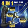 4-in-1 Prostate Massager - Stretchable, Vibrating Cock Ring, 9 Modes, USB Rechargeable, Black, for Men and Couples - Image 8