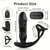 Thrusting Anal Vibrator Prostate Massager with Cock Ring, Remote Control Anal Plug with 12 Thrusting & Vibrating Modes, Dildo Butt Plug Sex Toys for Men and Couple Pleasure - Image 4