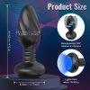 Thrusting Anal Plug Vibrator Prostate Massager With Vibrating Cock Ring, App Remote Control Anal Plug With 9 Thrusting & Vibrating Modes, Anal Dildo Butt Plug Sex Toys For Men And Couple Pleasure - Image 4