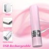 2 In 1 Licking & Vibration Functions Bullet Vibrator, Mini Vibrator Adult Sex Toys For Women, G Spot Vibrator Finger Sex Toy With Powerful Tongue Licking & Strong Vibration Clitoral Stimulator - Image 5