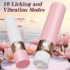 2 In 1 Licking & Vibration Functions Bullet Vibrator, Mini Vibrator Adult Sex Toys For Women, G Spot Vibrator Finger Sex Toy With Powerful Tongue Licking & Strong Vibration Clitoral Stimulator - Image 7